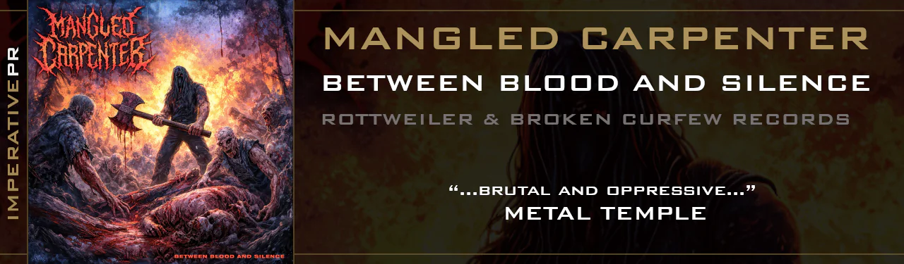 Mangled Carpenter - Between Blood And Silence Banner
